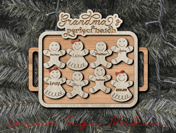 Download Grandma Ornament Svg, Grandkids Ornament - Premium Resources
