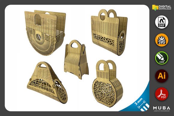 Download Laser Cut Handbag Bundle Svg - Premium Resources