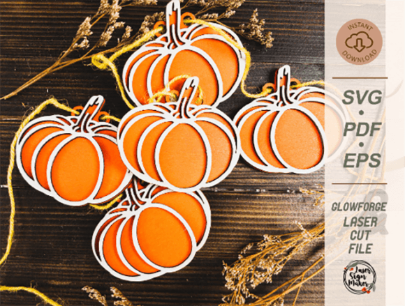 Download Pumpkin Garland SVG Fall Decor Ornament - Premium Resources